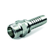 Macho fixo reto c  rosta de vedação cone 24º